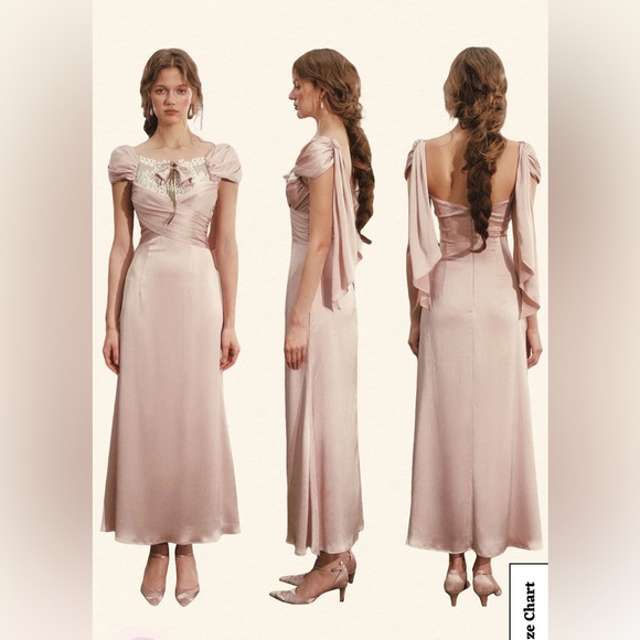 NWT Lacemade Calla Lily Love Dress pink Gown - Picture 2 of 4